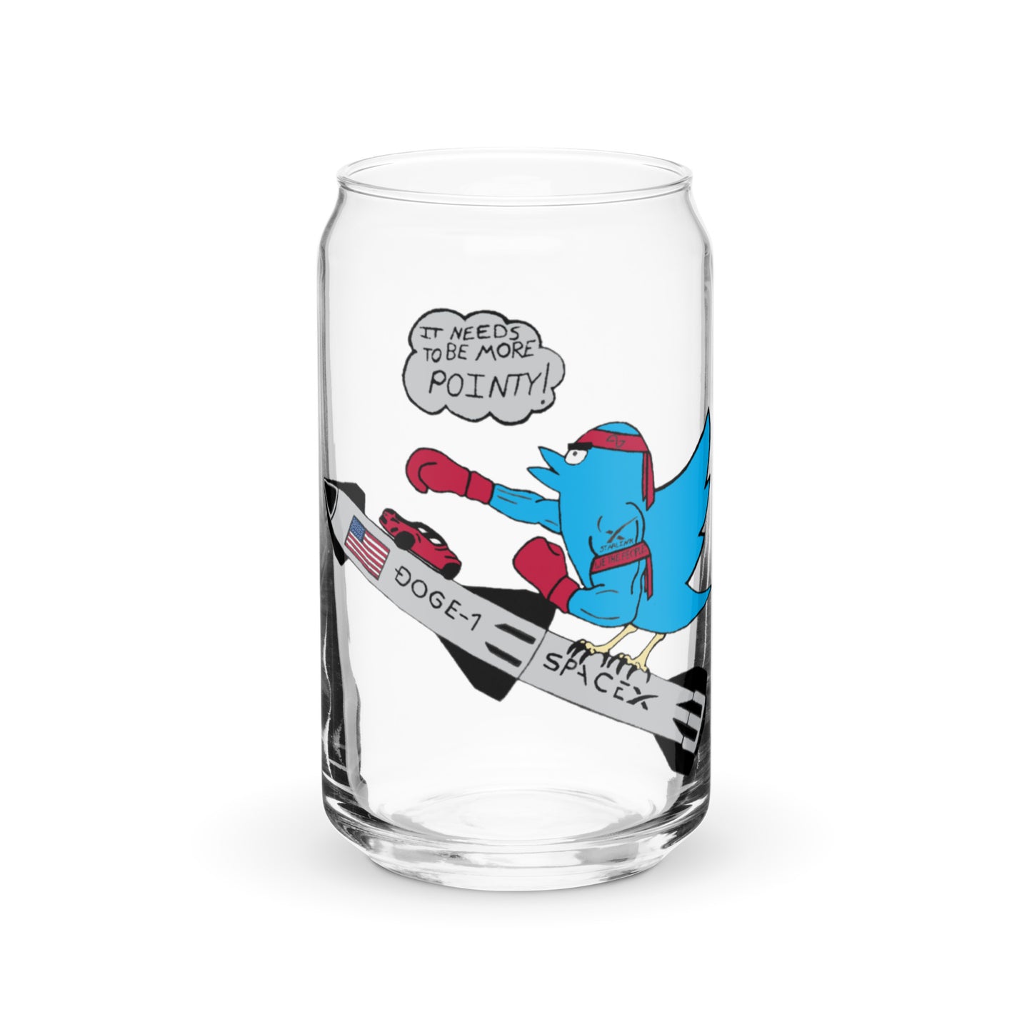 Can-Shaped 16oz Glass