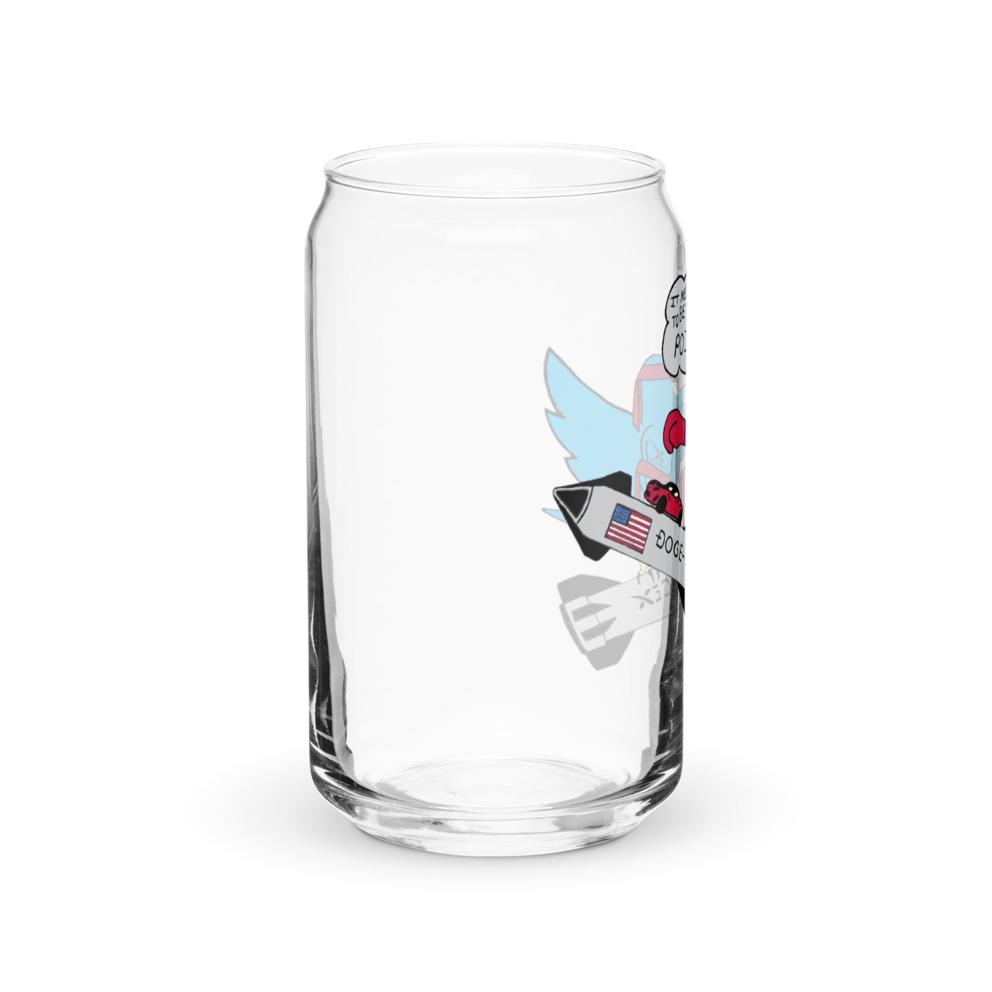 Can-Shaped 16oz Glass