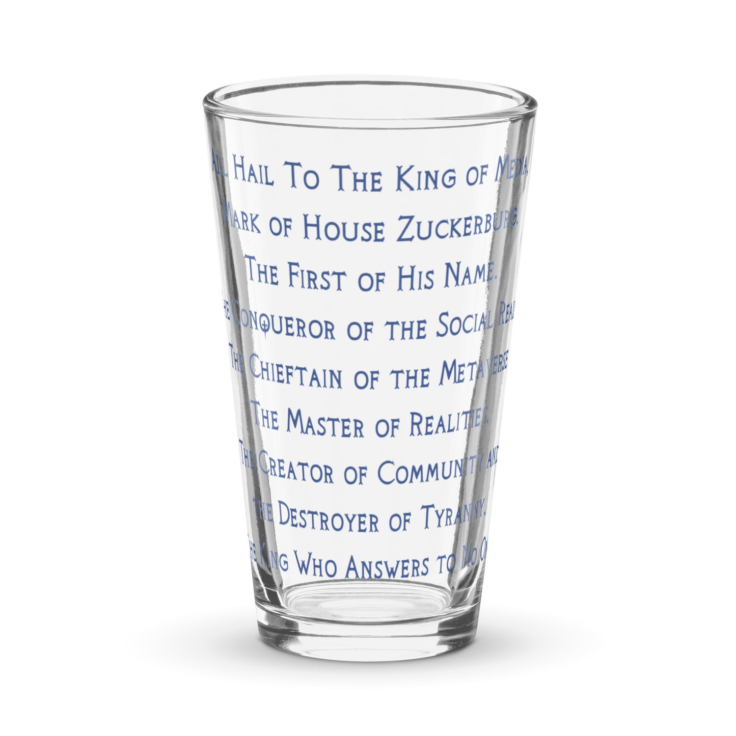 Shaker Pint Glass
