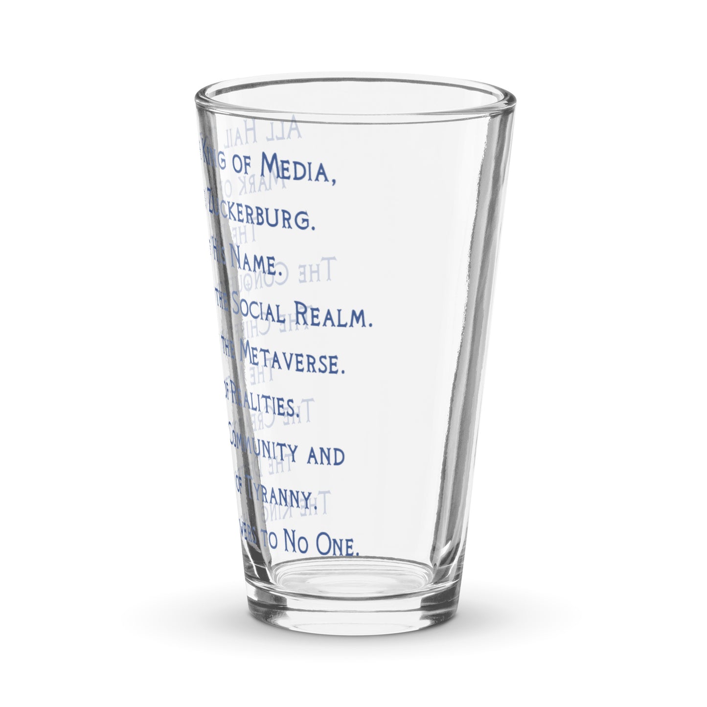 Shaker Pint Glass