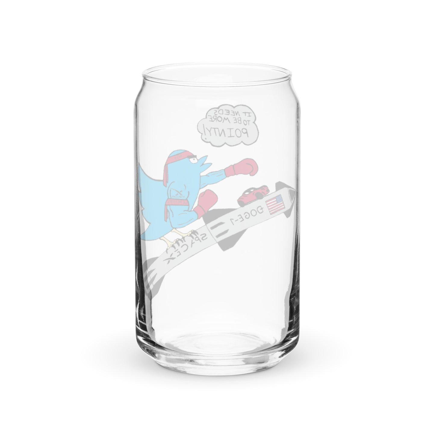 Can-Shaped 16oz Glass