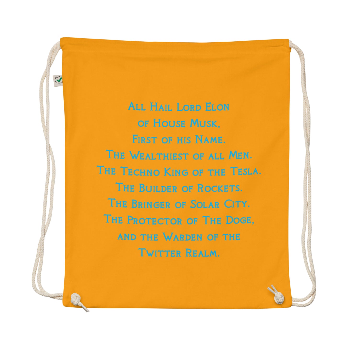 Organic Cotton Drawstring Bag