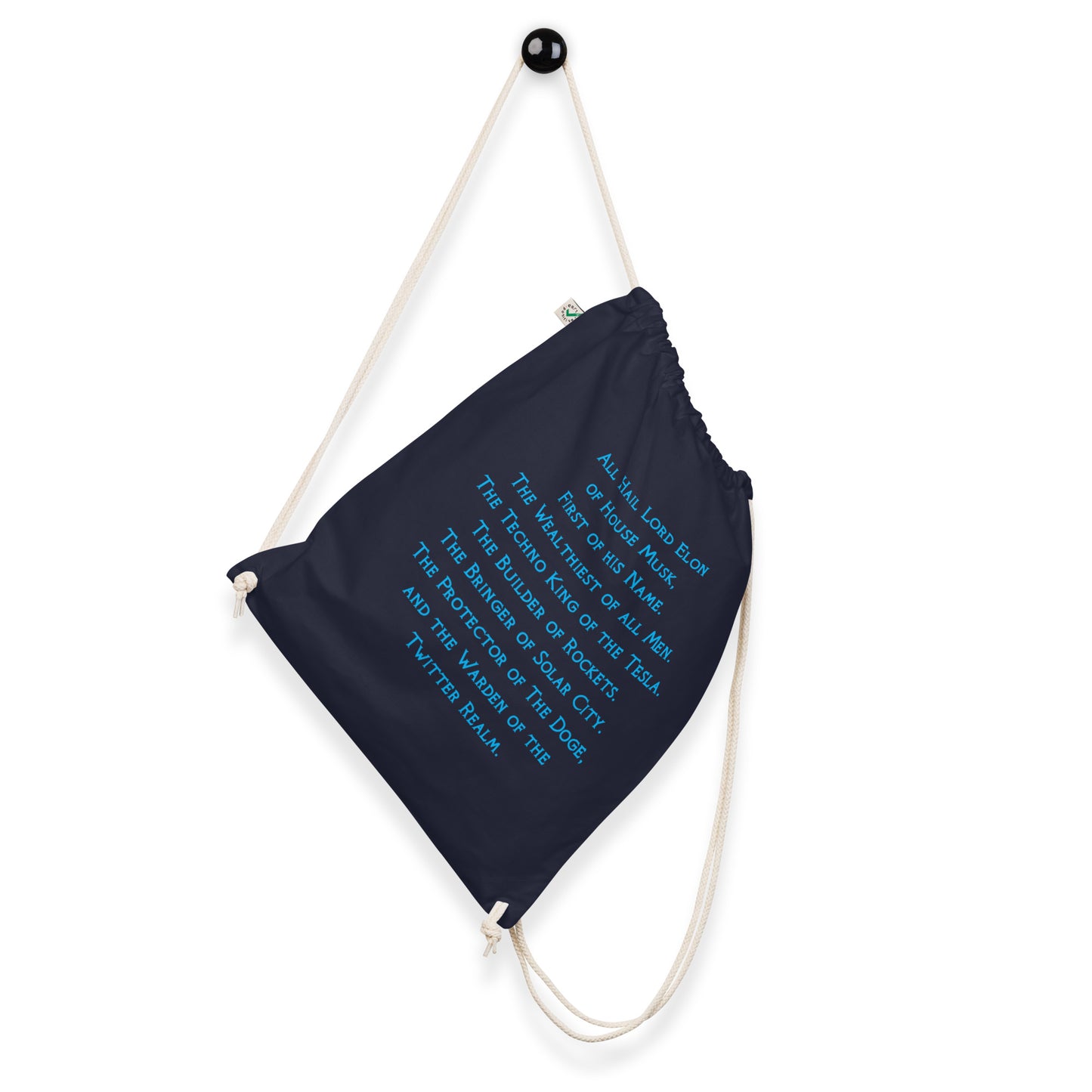 Organic Cotton Drawstring Bag