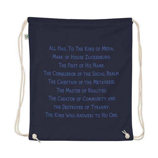 Organic Cotton Drawstring Bag