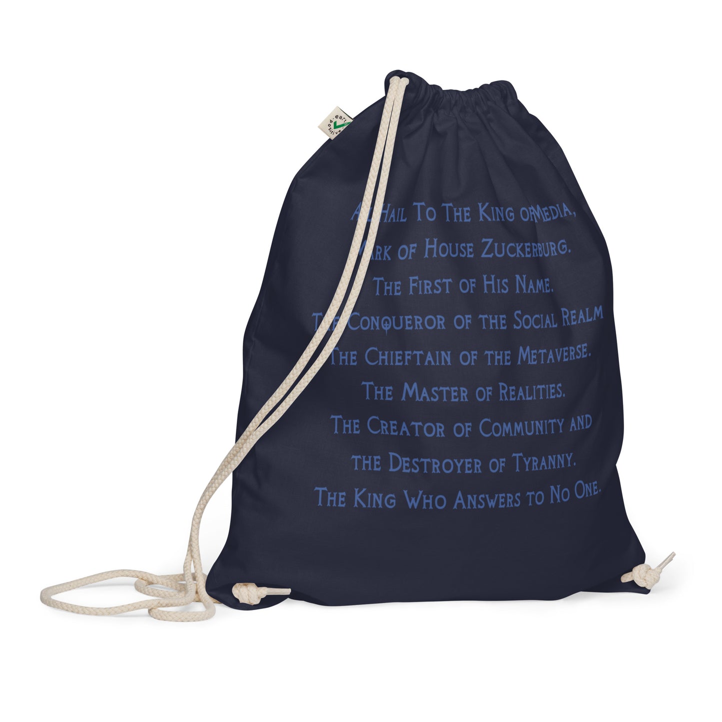 Organic Cotton Drawstring Bag