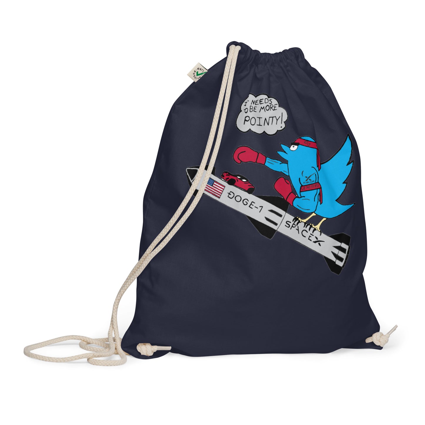 Organic Cotton Drawstring Bag