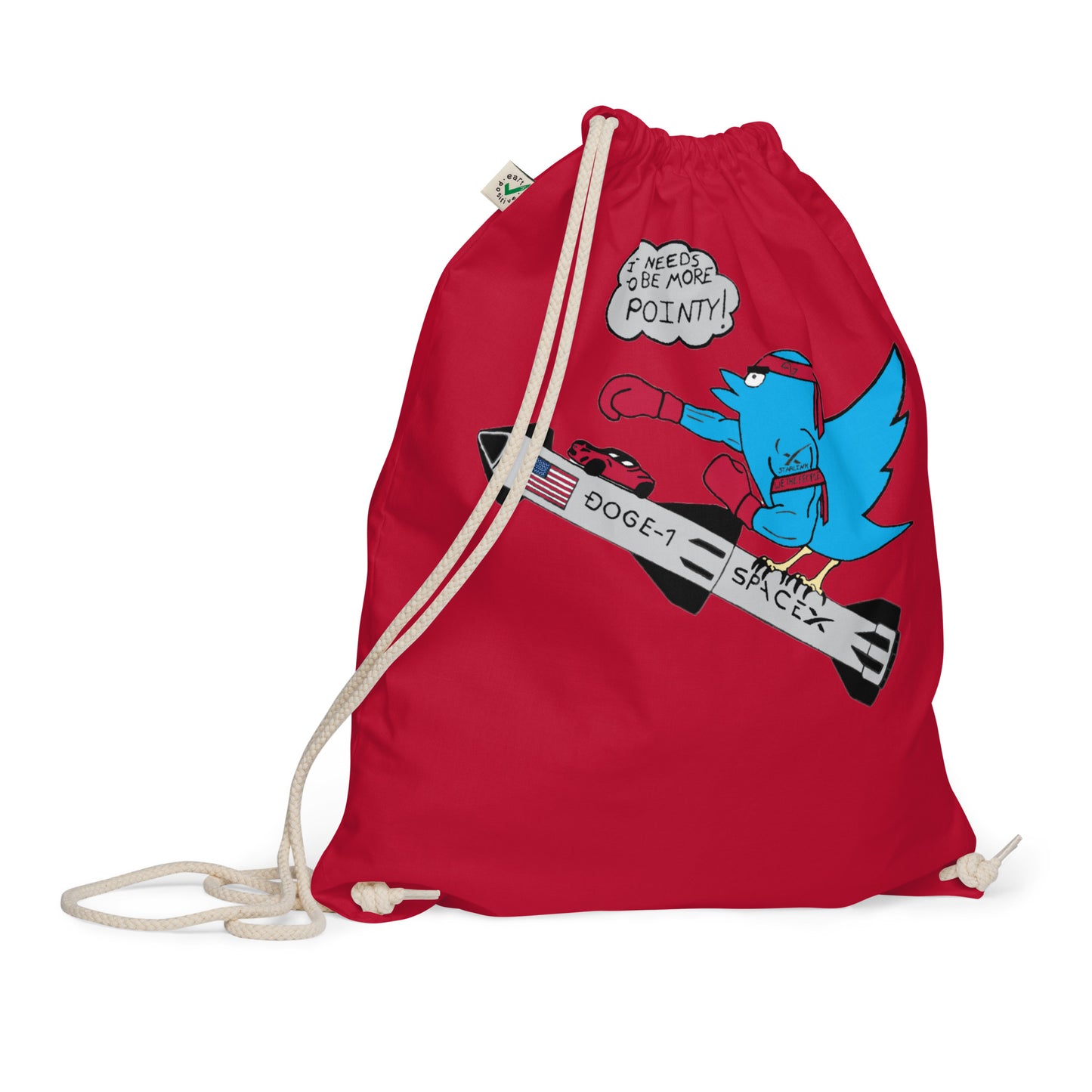 Organic Cotton Drawstring Bag